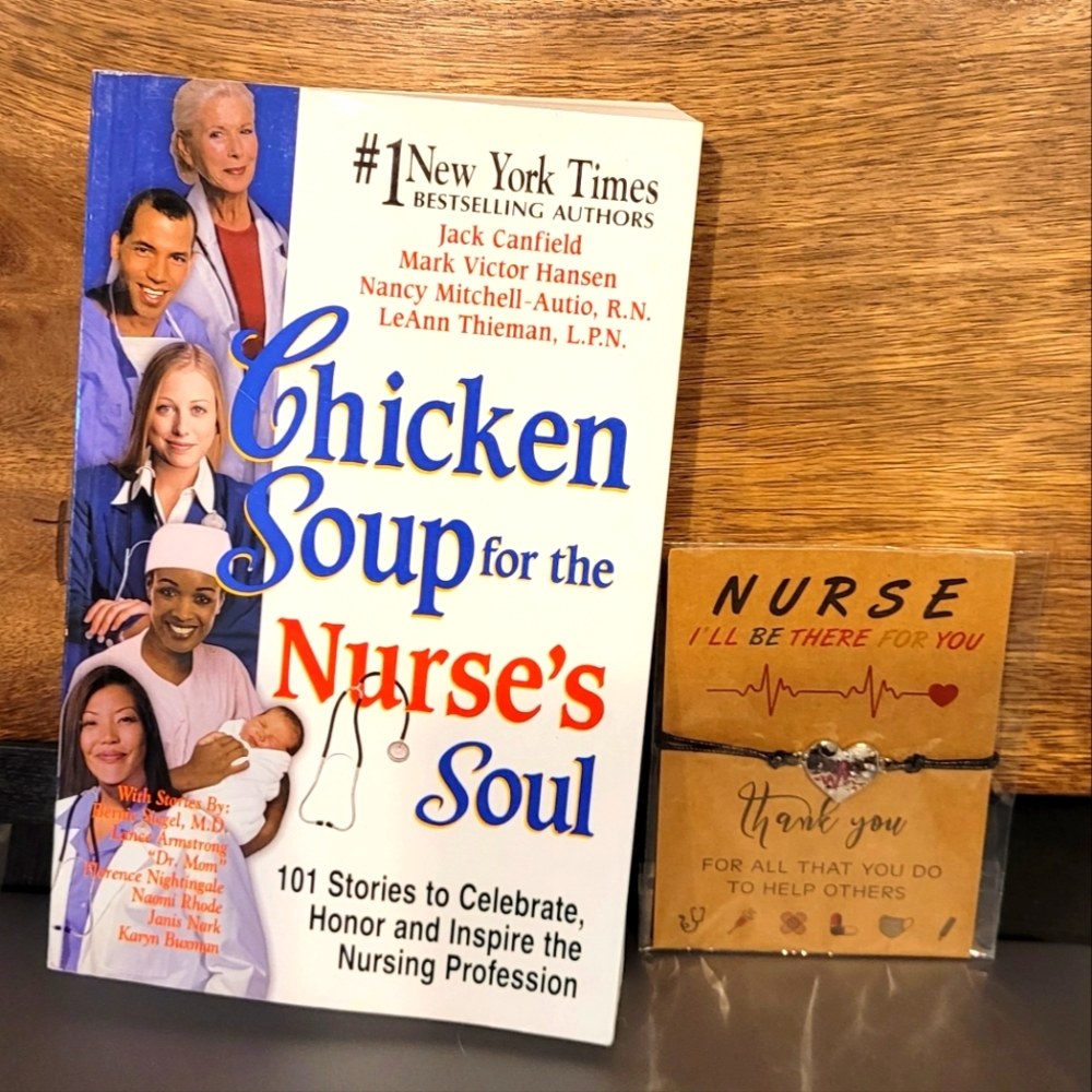 Nurse Bundle 2 with Chicken Soup For The Nurse's Soul &  Nurse Bracelet